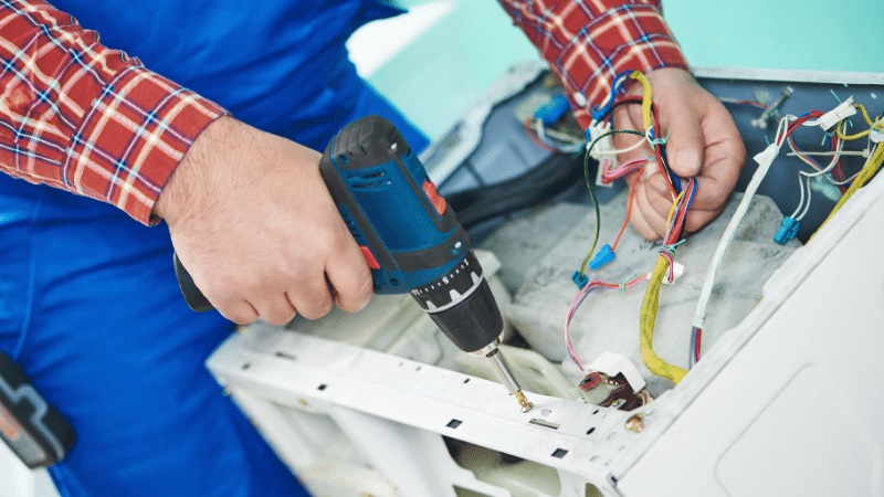 Keçiören Finlux Finlux çamaşır makinesi kart tamiri – Su almama arızası orijinal parça ile giderildi. - Teknik servis örneği