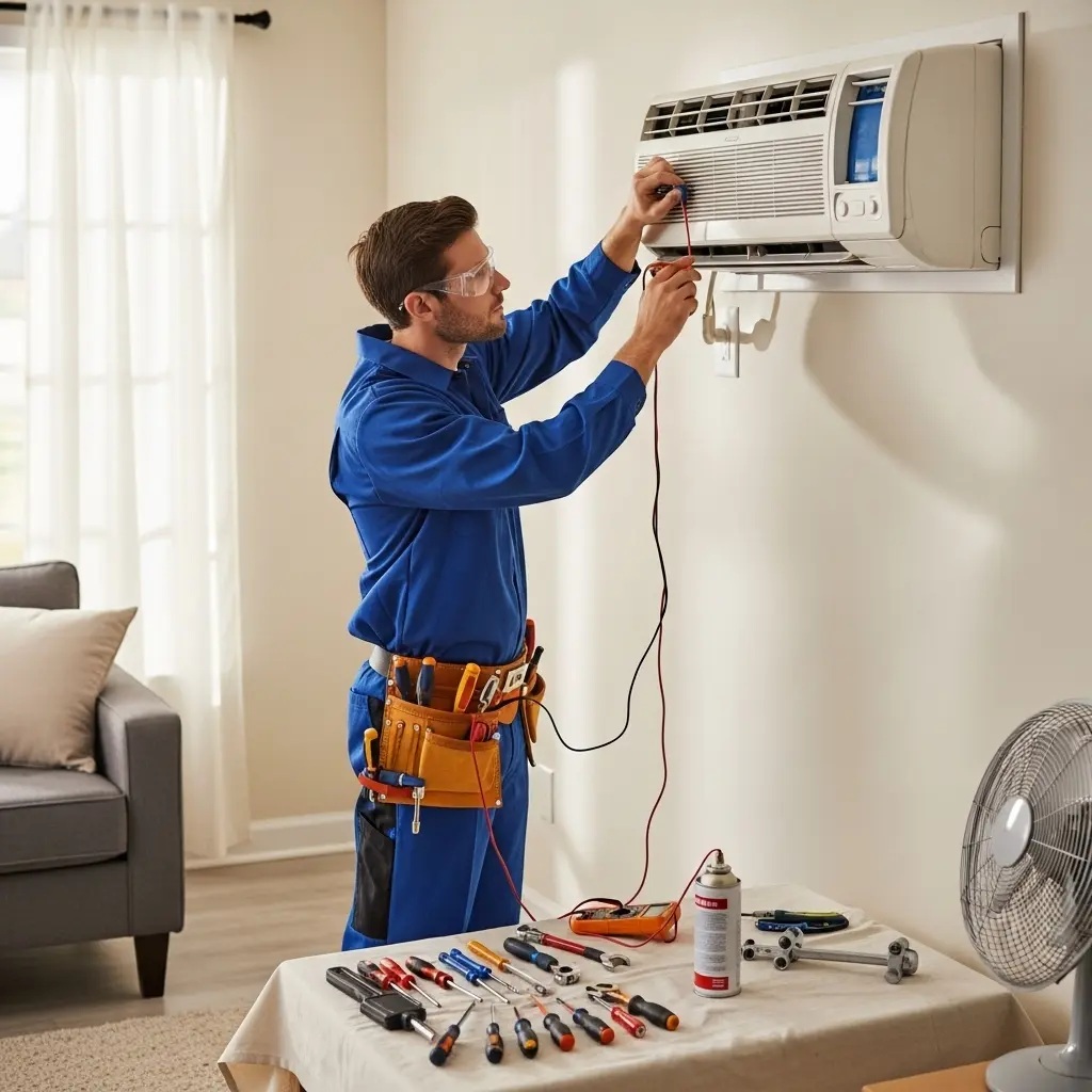 Keçiören Finlux Finlux klima gaz dolumu ve bakım – Enerji verimliliği artırıldı. - Teknik servis örneği